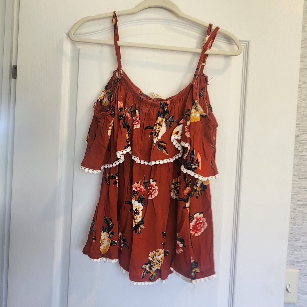 Wishful Park Ruffled Camisole Size XL Euc*